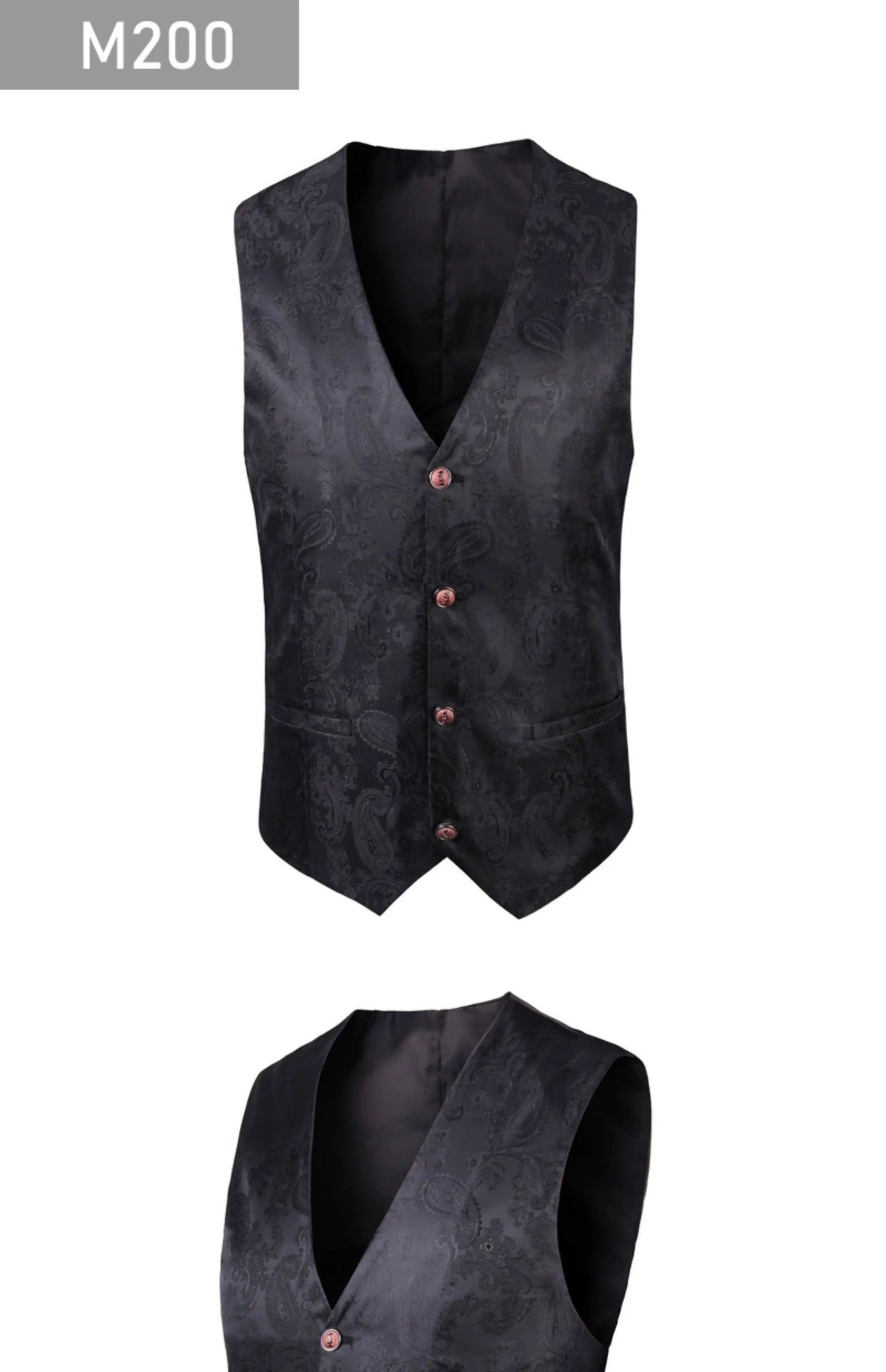 2025 New High-end V-neck Jacquard Black Vest for Men, White Sleeveless Waistcoat, Silver Billiards Uniform ,male Magician Vests