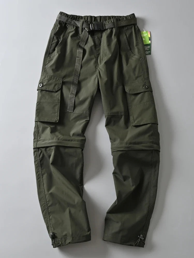 New Hiking Pants Outdoor Casual Cargo Pants Men Spring Summer Trousers/Shorts Outdoor Sport Trekking Camping Fishing Pants M-4XL