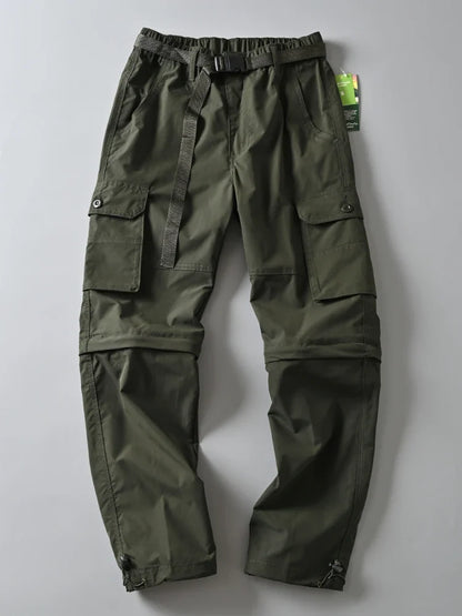 New Hiking Pants Outdoor Casual Cargo Pants Men Spring Summer Trousers/Shorts Outdoor Sport Trekking Camping Fishing Pants M-4XL