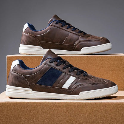 New Men Shoes Flats Walking Leather Casual Shoes Men Barefoot Wide-toed Shoes Wider Toe Casual Sneakes