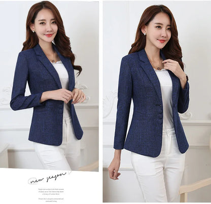 Fashion Women Blazers Jackets Work Office Lady Suit 2025 Slim Single Breasted Business Female Blazer Coats Formal Veste Femme