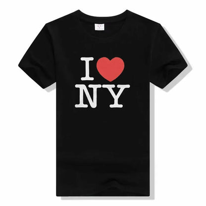 I love New York T-shirt I love New York slogan letter print street style