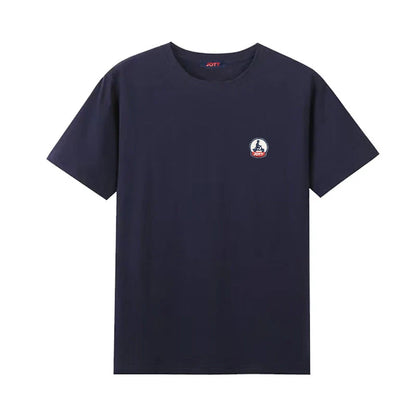 Europe Summer High Quality Tops 100%Cotton Men Women T-shirt Embroidery Logo Couple Casual Loose O-Neck Short Sleeve Tees