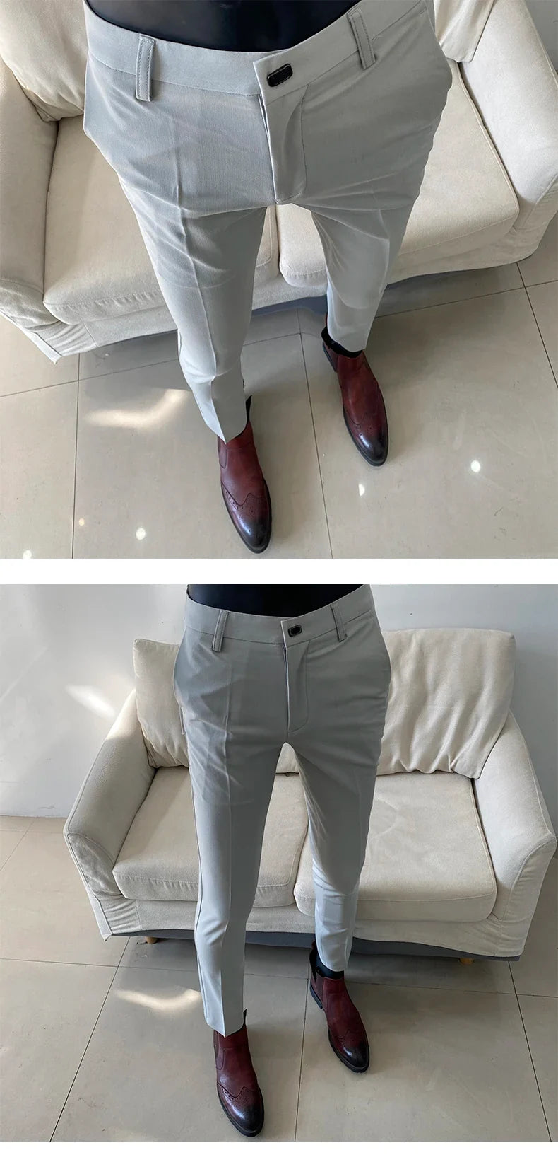 Summer Light Thin Men's Suit Pants 2026 New High Quality Men Formal Business Office Social Solid Color Slim Fit Casual Trousers