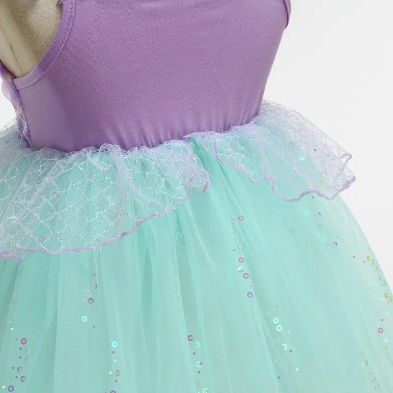 2026 Summer Dresses Baby Girl Carnival Mermaid Princess Dress Kids' Sets and Outfits Kids Clothes Girls Birthday Party Costume
