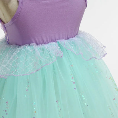 2026 Summer Dresses Baby Girl Carnival Mermaid Princess Dress Kids' Sets and Outfits Kids Clothes Girls Birthday Party Costume
