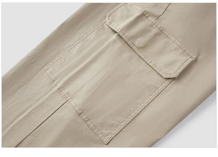 Women Pants Urban Workwear Cargo Wide Leg Loose Straight Casual Style Slim Street Daily Trousers 2026 Autumn