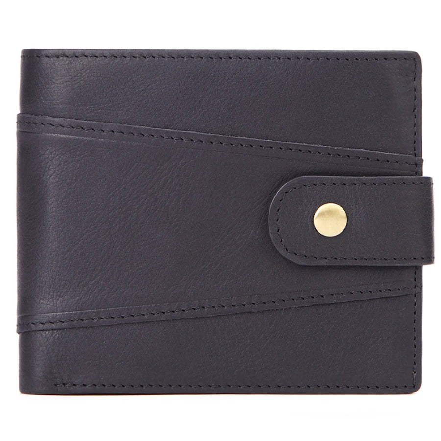Portefeuille Homme RFID Vintage Cuir Véritable Portefeuilles Homme Porte-cartes Porte-monnaie Sac à main Portefeuille Homme
