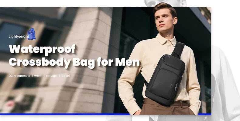 Business Backpack for Men Waterproof Travel 17.3" Laptop Backpack  High Capacity Multifunctional Pack USB Charging