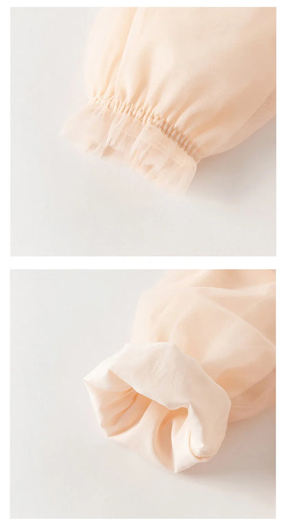 Children Mesh Dresses Girls Clothing Autumn Spring Baby Elegant Outdoors Dress Princess Party Long Sleeves DB1261009