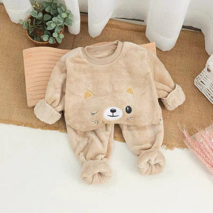 2026 Children's Pajama Sets Tops + Pants 2Pcs Kids Pajamas Winter Girl Clothing Sets 2 To 8Years Children Clothes Boys Sleepwear