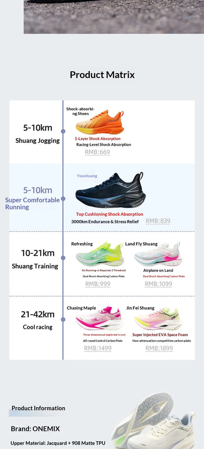 Marathon Professional Running Shoes With Carbon Plate Shock Absorption And Anti-Slip Men's Sports Shoes 25686