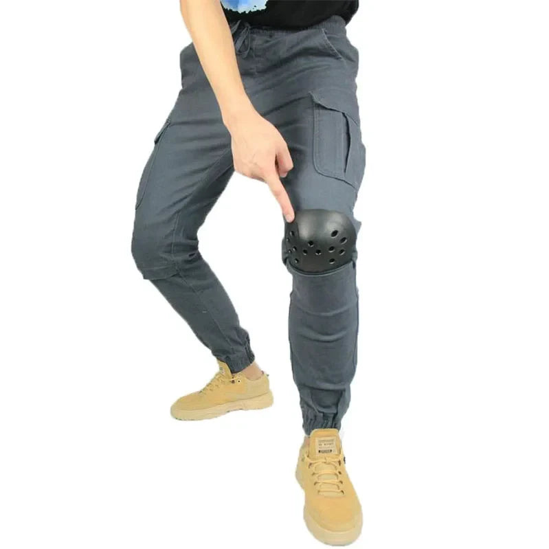 Men & Women Riders Equipment Tooling Casual Hidden Knee Pads Hip Gears STYLE Jeans Hockey Pants Off-road Motorcycle Riding Pants