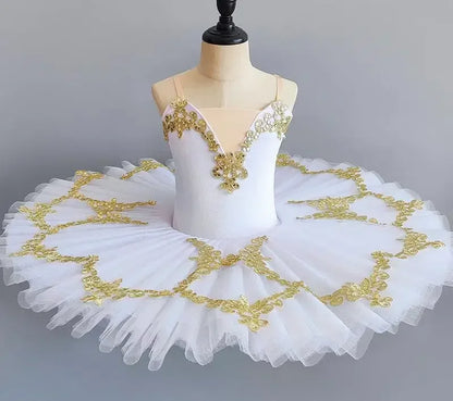 Professional Ballet Girl Blue Pink Pancake Princess Ballet Party Dress Ballet Dance Costume