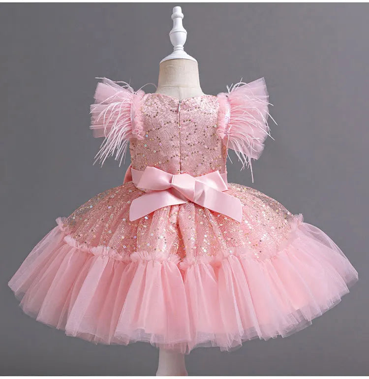 Fashion Girls Dresses for Party and Wedding Sleeveless Kids Birthday Party Princess Dresses Summer Girl Evening Gown 1-9 Years
