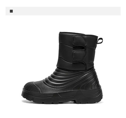 New men's winter snow boots thickened waterproof windproof warm boots comfortable outdoor mountaineering men's boots plus size