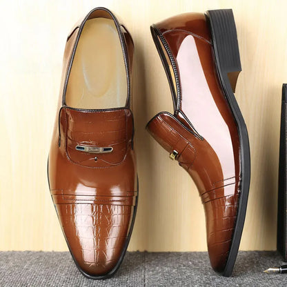 Oxford Shoes Men's Luxury Wedding Shoe Pointed Toe Dress Shoes for Men Classic Business Men Leather Shoes