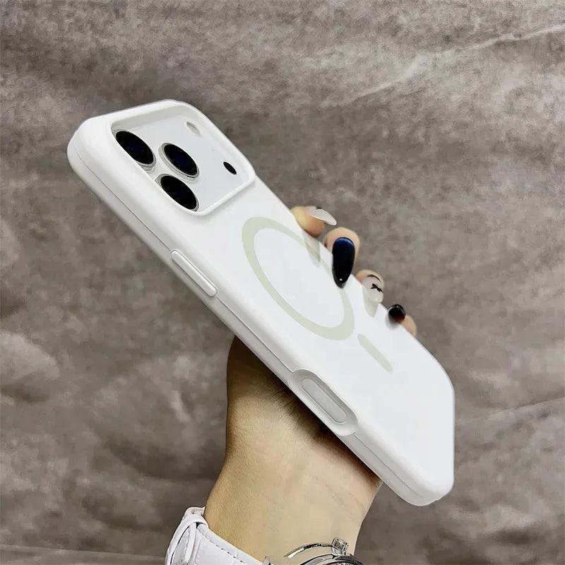 غطاء هاتف سيليكون مغناطيسي فاخر أصلي رسمي متوافق مع MagSafe لهواتف iPhone 17 16 15 14 13 12 11 17 Pro Max لا غنى عنه