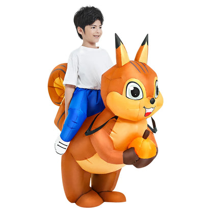 Kids Child Dinosaur Inflatable Costume Unicorn Dress Suits Anime Purim Halloween Party Cosplay Costumes for Boys Girls