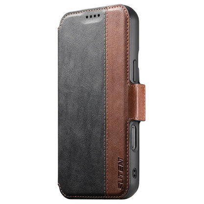 Faux Leather Wireless Charging Card Holder Stand Wallet Magnetic Flip Cover Phone Case For iPhone 16 Pro Max 15 Plus 14
