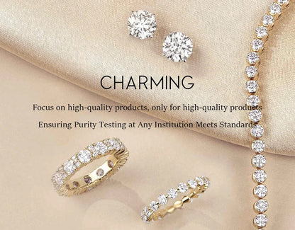 Original Design Moissanite Ring Lab Diamond Sparkling 925 Sterling Silver  for Women Engagement Fine Customized Jewelry