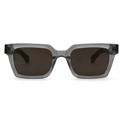 Acetate Frame Glasses for Men Oversized Polarized Sunglasses Women Trendy Retro Wide Keyhole Bridge UV400 Protection