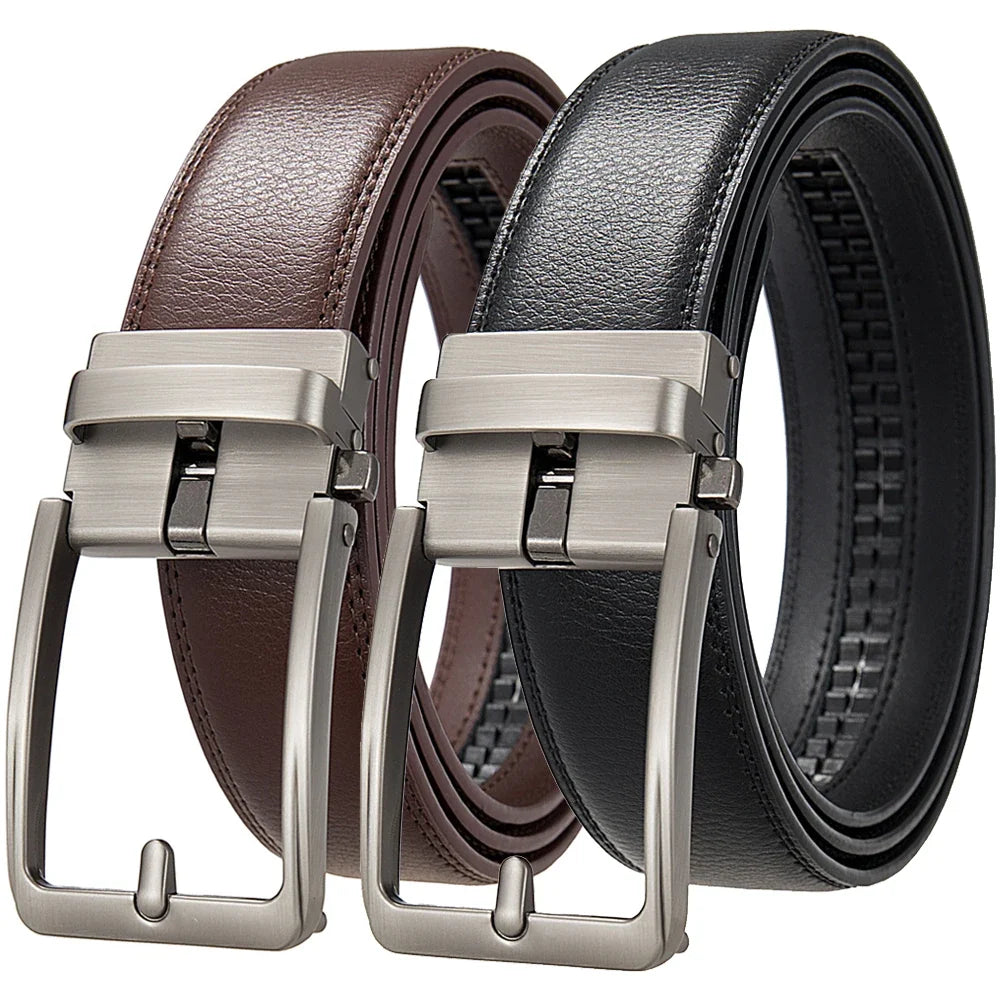 Men's Belt Genuine leather belt Man's high quality luxury business automatic belt Adjustable designer belt for men