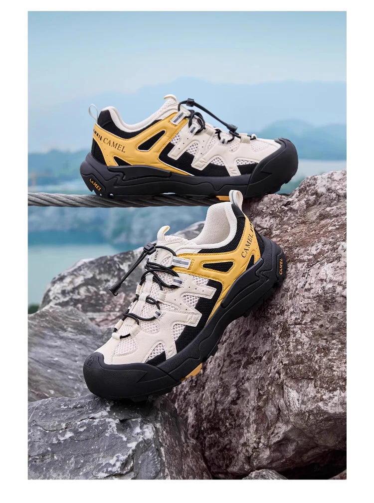 Hiking Shoes Breathable Mesh Casual Sports Shoes for Men Trekking Shoes Anti-slip and Shock Absorption 2025 New