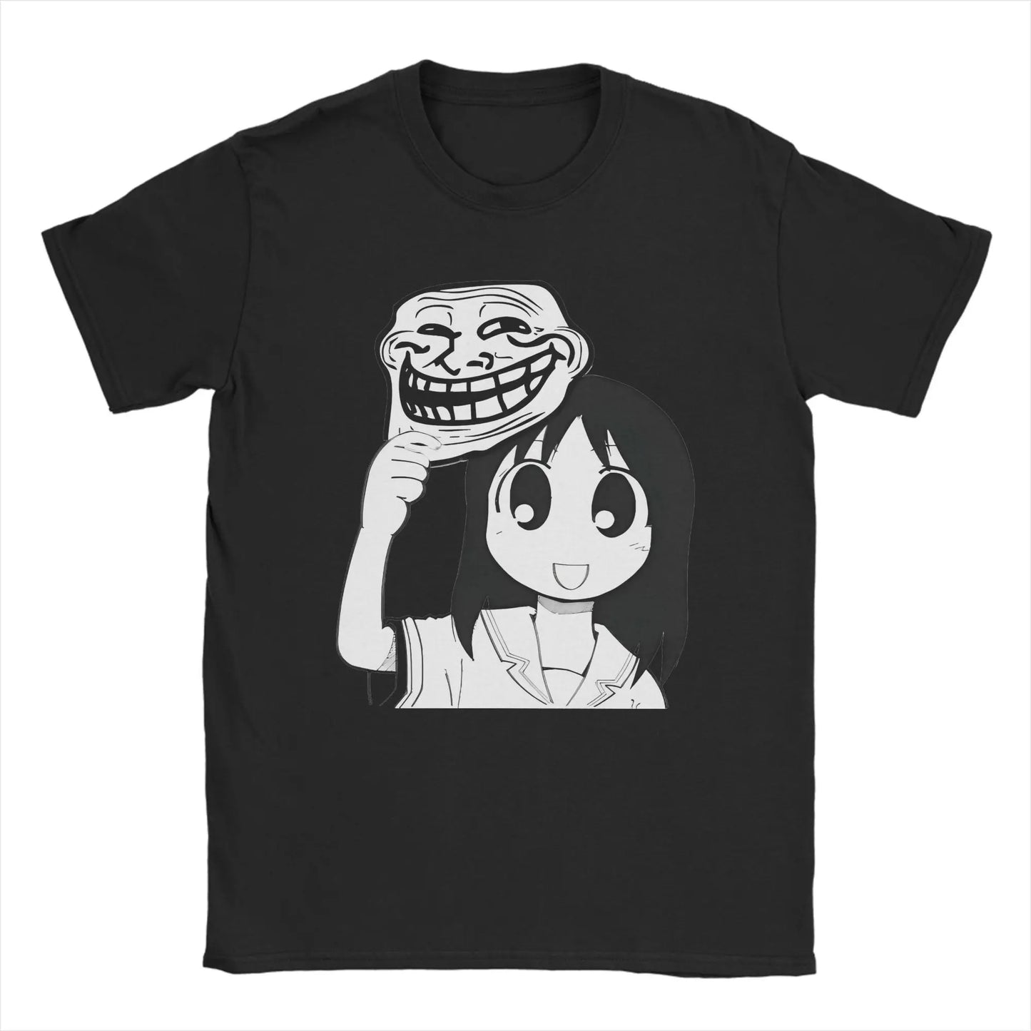 Man T-Shirt Osaka Autistic Funny Kawaii Ayumu T Shirts Fashion Anime Azumanga Daioh Summer Tee Shirt Pure Cotton Tops Plus Size