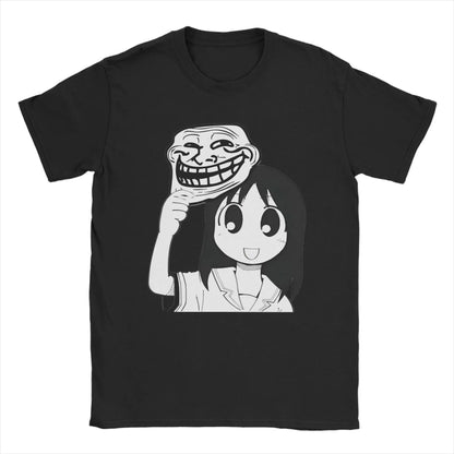 Man T-Shirt Osaka Autistic Funny Kawaii Ayumu T Shirts Fashion Anime Azumanga Daioh Summer Tee Shirt Pure Cotton Tops Plus Size