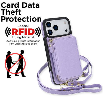 2 in 1 Detachable Crossbody Magnetic Cards Solt Wallet Leather Case For iPhone 17 Pro Max 16 Plus 15 14 13 12 Shockproof Cover