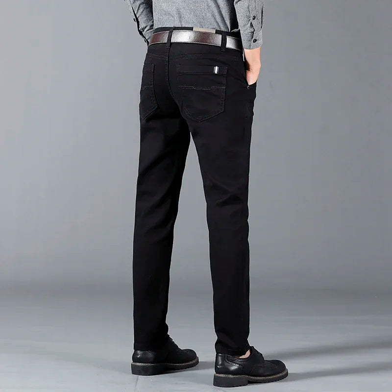 6 Color Men's Classic Solid Color Summer High Quality Thin Casual Pants Business Fashion Stretch Cotton Slim Brand Trousers Male