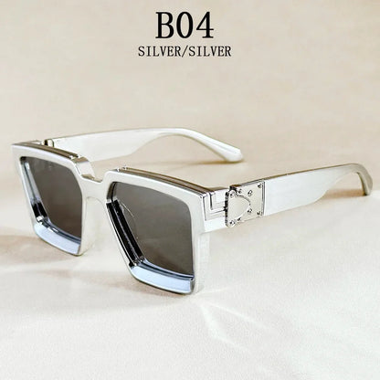 Square Sunglass Men Retro Millionaire Sunglasses Women 2025 Trendy Vintage Vacation Fashion Glasses Gafas De Sol Hombre Lunette