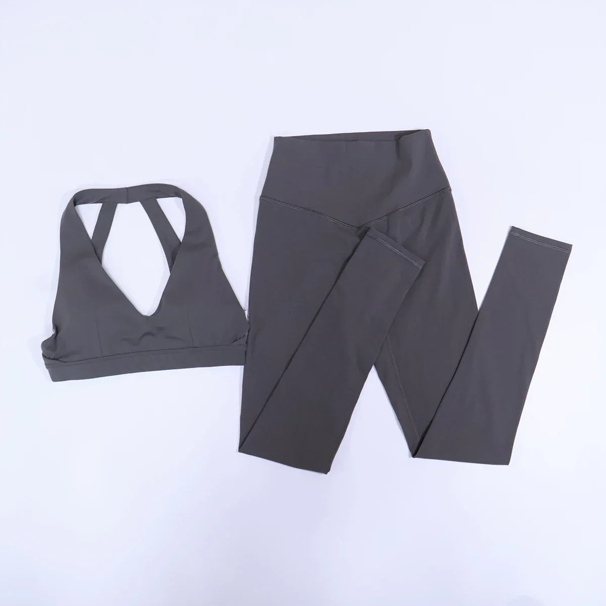 New Summer Women's Ultra Soft Sports Bra And Yoga Pants Set Fashionable Two-Piece Gym Workout Shock-Absorbing Underwear Suit