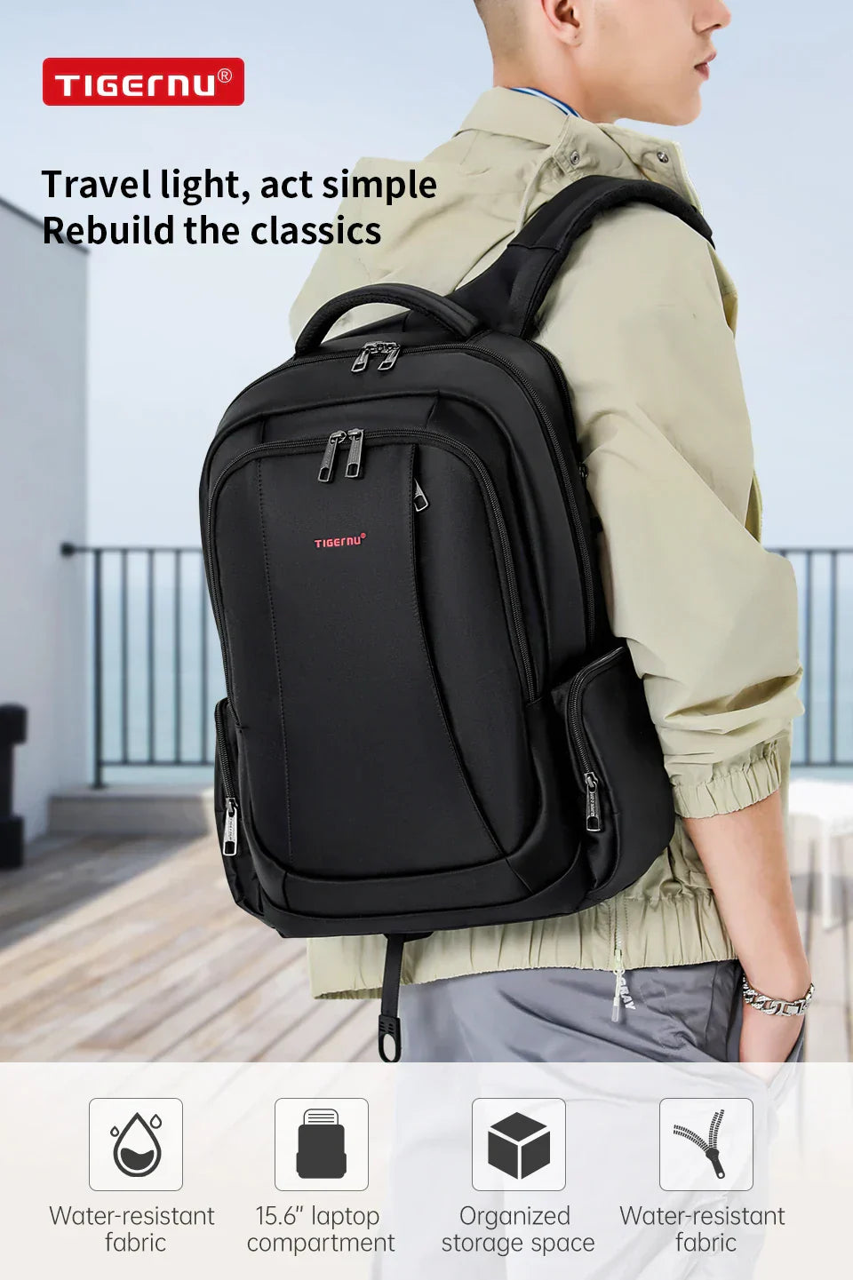 Waterproof Nylon Backpack Female Men's Backpack For 15.6 Laptop Notebook Bag Mochilas School Backpacks Bag Male Knapsack