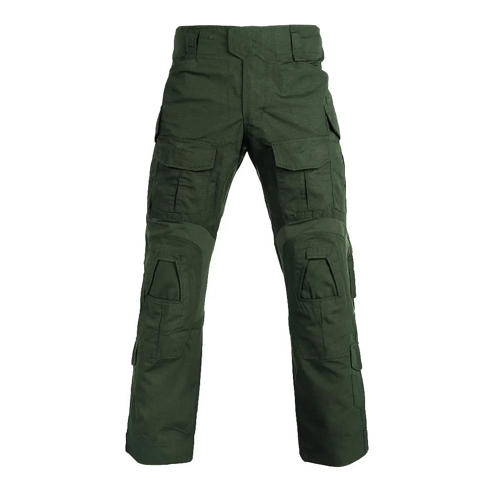 Men Combat Pants With Knee Pads Tactical Cargo Sport Trousers Camouflage Multicam Trekking Hunting Clothes( Not knee pads)