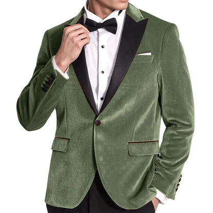 High Quality Classic Men's Suits 1Piece Velvet Custom Suit Timeless Style Every Occasion Wedding Dating Prom Annual Dinner Party