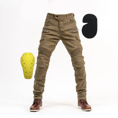 New Autumn Men Pants Casual Tactical Jeans Male Multiple Pockets Cargo Pant Casual Straight Dimem Jeans Trousers Plus Size S-4Xl