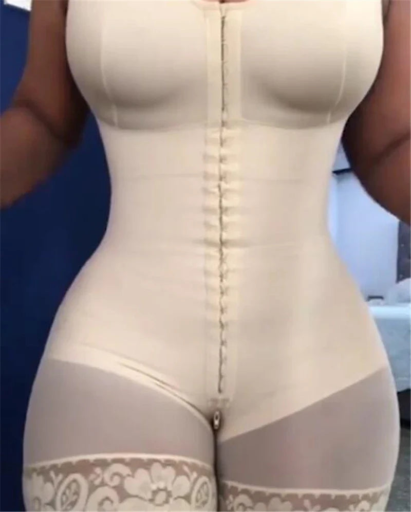 Shapewear High Compression Bodysuit Girdles with Brooches Bust for Daily and Post-Surgical Use Slimming Sheath Belly Women