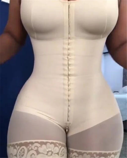 Shapewear High Compression Bodysuit Girdles with Brooches Bust for Daily and Post-Surgical Use Slimming Sheath Belly Women