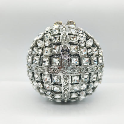 2025 New Design Mother Day Gift Stained Glass Rhinestone Clutch Bell Shaped Hollow Diamond Banquet Prom Ladies Evening Bag