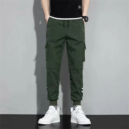 Fashion Multiple Models New Multi Pocket Drawstring Pants Men's Casual Cargo Pants Summer Outdoor Hip Hop Sweatpants Men Women
