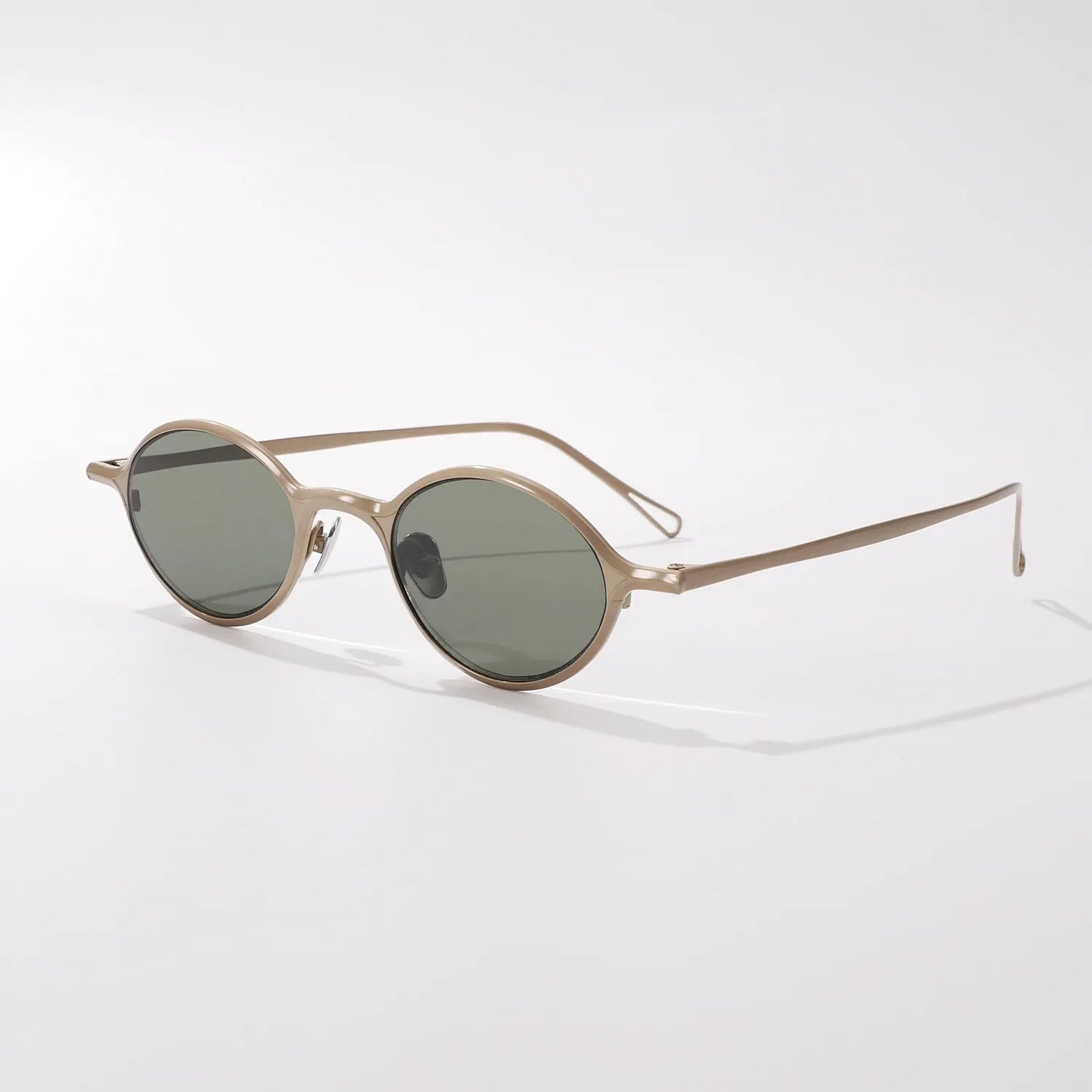 New Top Quality Titanium Summer Women Versatile Oval Sunglasses Outdoor Fashion Beach Driving Sunscreen UV400 Men Sun Glasses