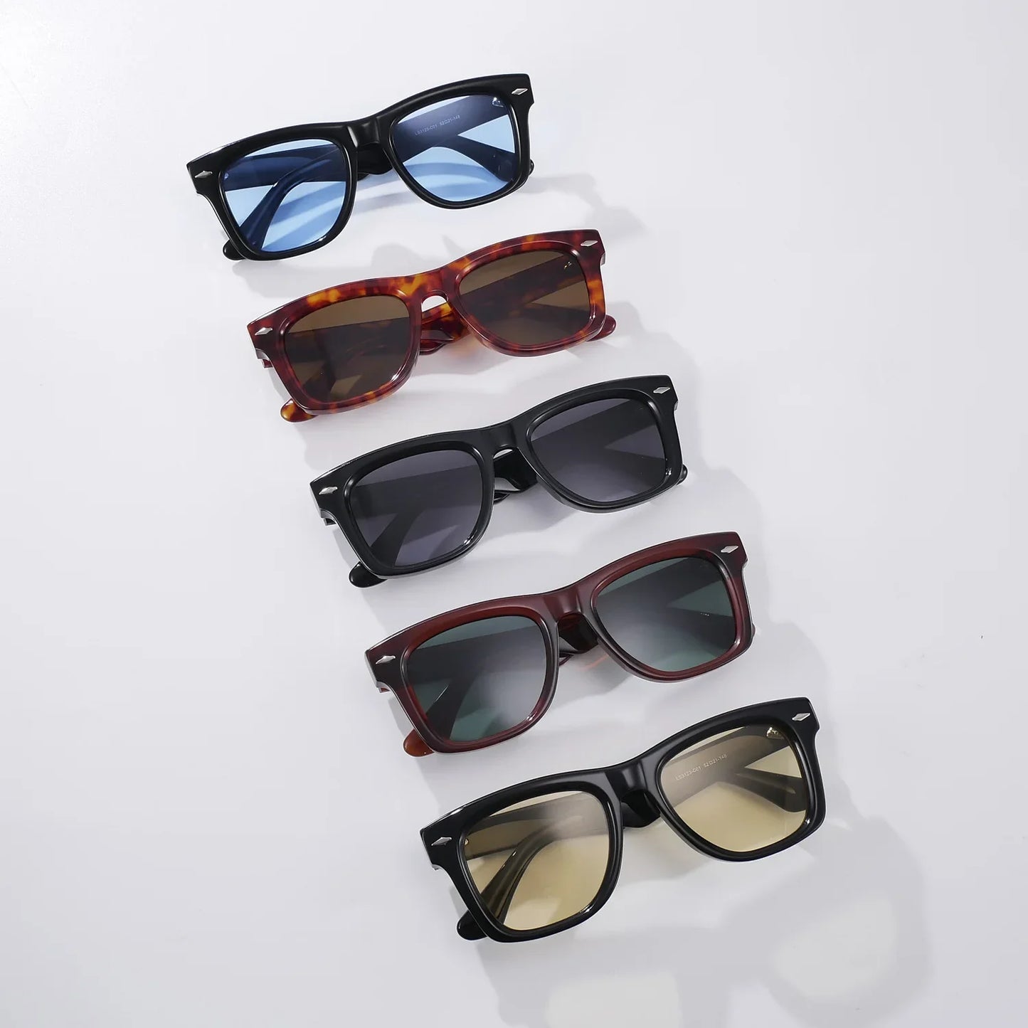 Fashion High Quality Handmade Acetate Man Square Sunglasses Outdoors UV Protection Women SUN GLASSES Support Prescription Lenses