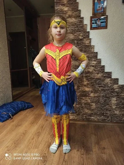 Anime Deluxe Dawn of Justice Wonder Woman Superhero Halloween Cosplay Fantasia Fancy Dress Costume Cosplay Costumes