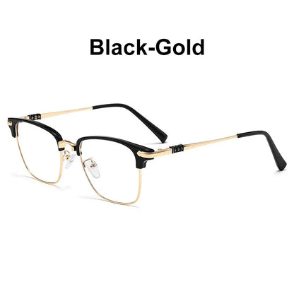 Classic Men's Square Frames Personalized Business Blue Light Blocking Can Be Customized Reading Glasses Myopic K002