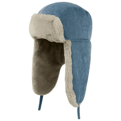 New Chunky Trapper Men's Women Winter Russian Hat Thick Plush Lined Warm Earflap Windproof Snow Ski Ushanka Hat