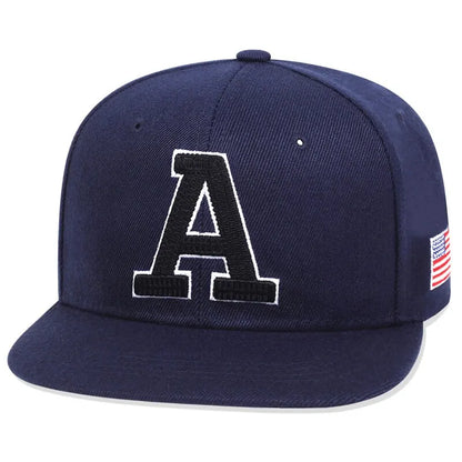 Unisex Simple Letter A Embroidery Hip-hop Hats Outdoor Adjustable Casual Baseball Caps Sunscreen Hat