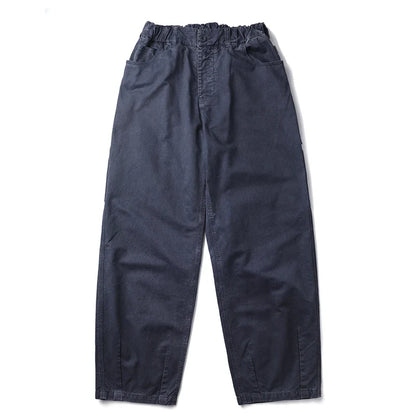 Korean Streetwear High Quality Double Gauge Twill Wash Cargo Pants For Men Clothing Harajuku Cotton Casual Straight Leg Trousers