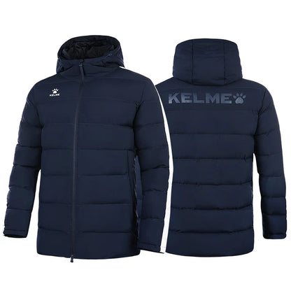 Winter Men's Cotton Jacket Hooded Short Warm Coat Training Sports Team Uniform Women Padded Outwear 8261MF1013